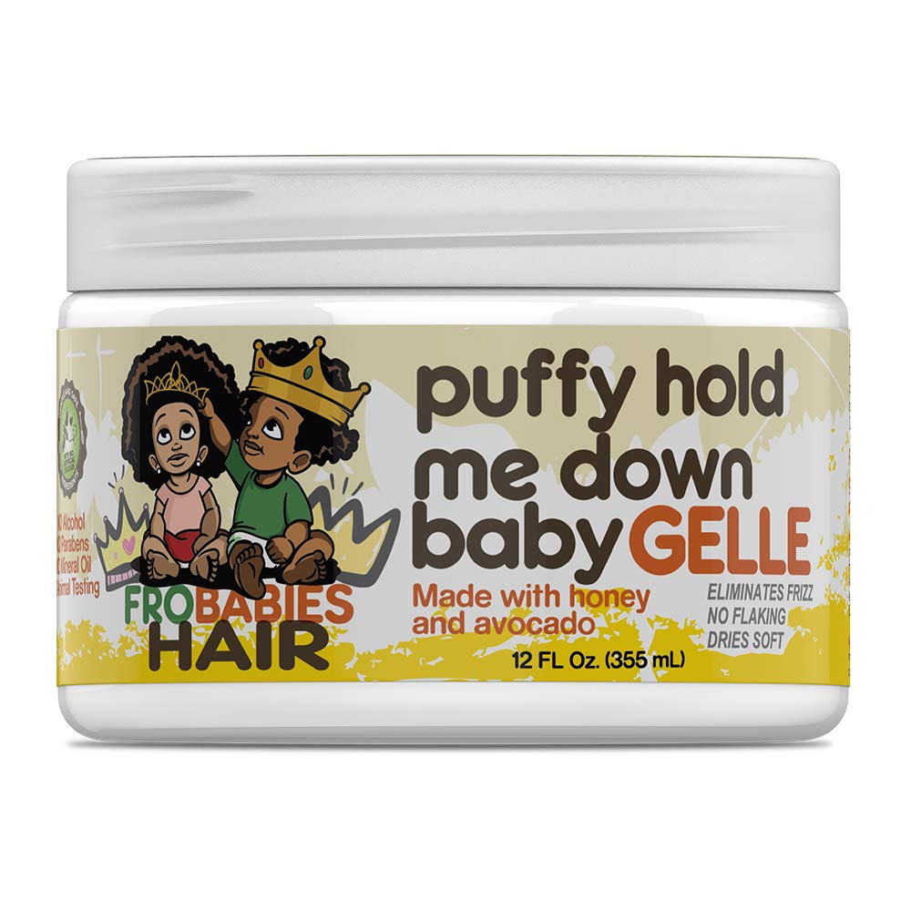 FroBabies Hair in use on baby hair demonstrating gentle controlled styling