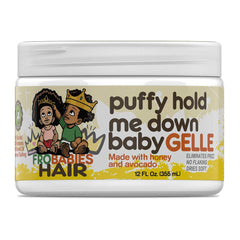 FroBabies Hair in use on baby hair demonstrating gentle controlled styling