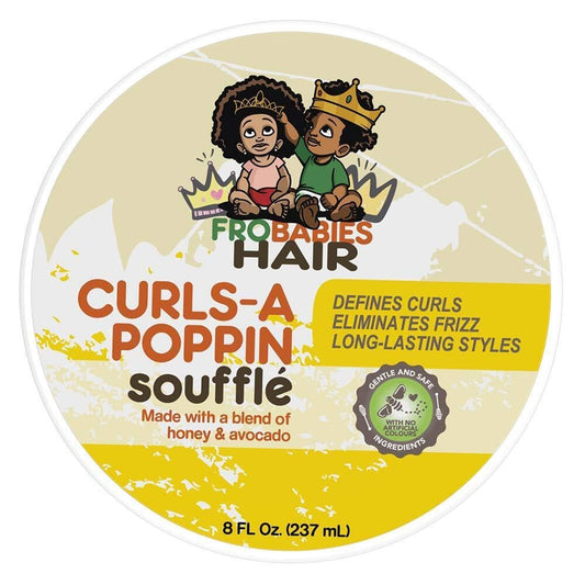 FroBabies Hair whipped soufflé texture close-up for easy spreadability