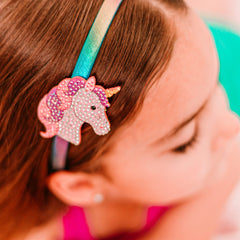 FROG SAC unicorn charm close-up displaying rhinestones for playful sparkle