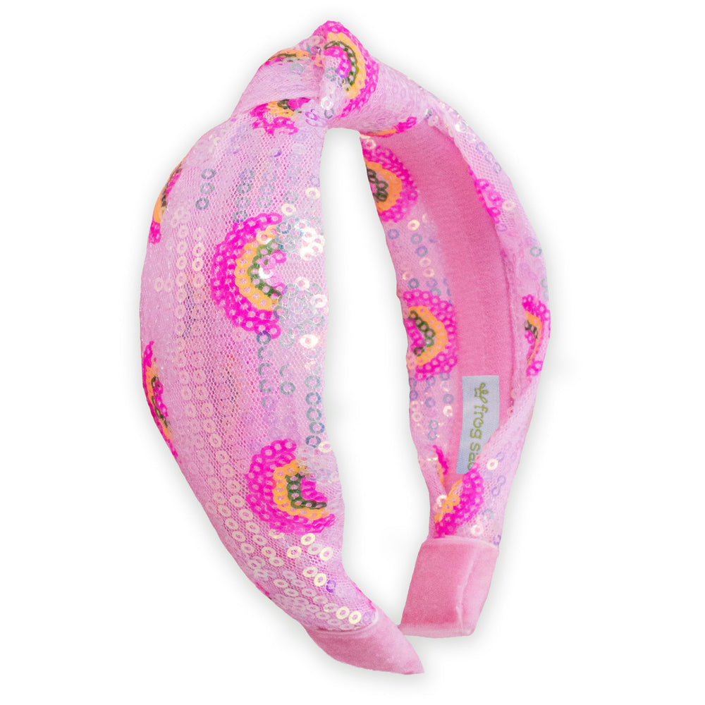 FROG SAC front packaging showing rainbow-pink headband, perfect gift presentation