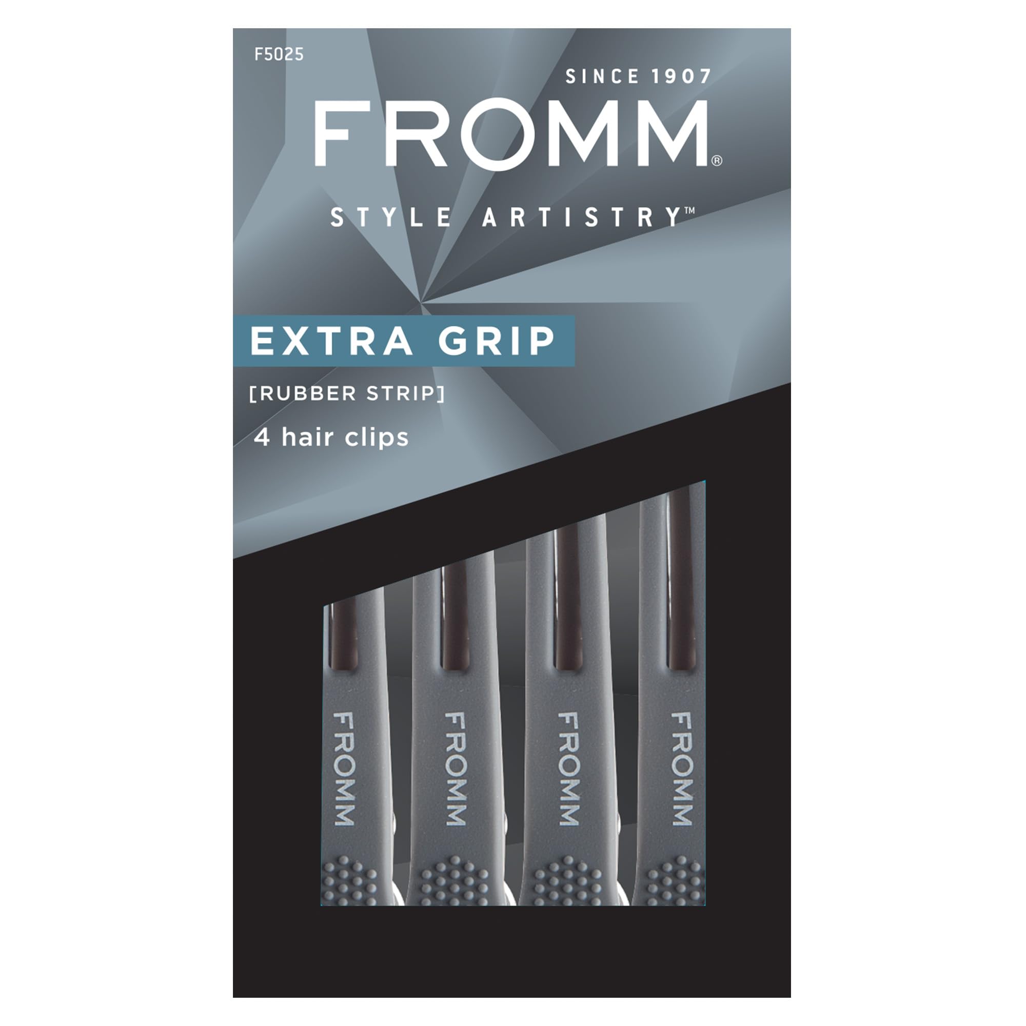 Fromm clips in salon use holding hair sections for efficient styling