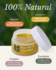 FRØYA balm being massaged into shoulder offering soothing warming sensation