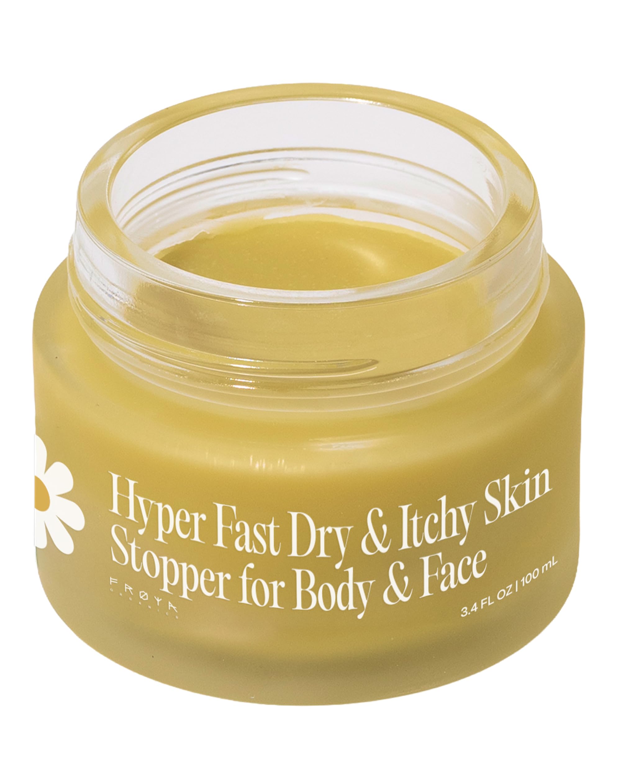 FRØYA balm front tube showing label and 100ml size, soothing barrier benefit