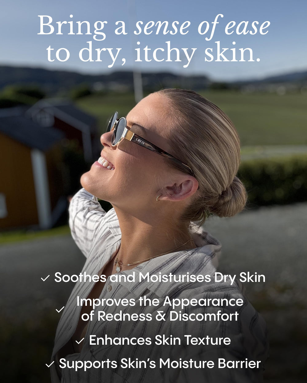 FRØYA balm thick texture close-up, shows nourishing emollient feel and comfort