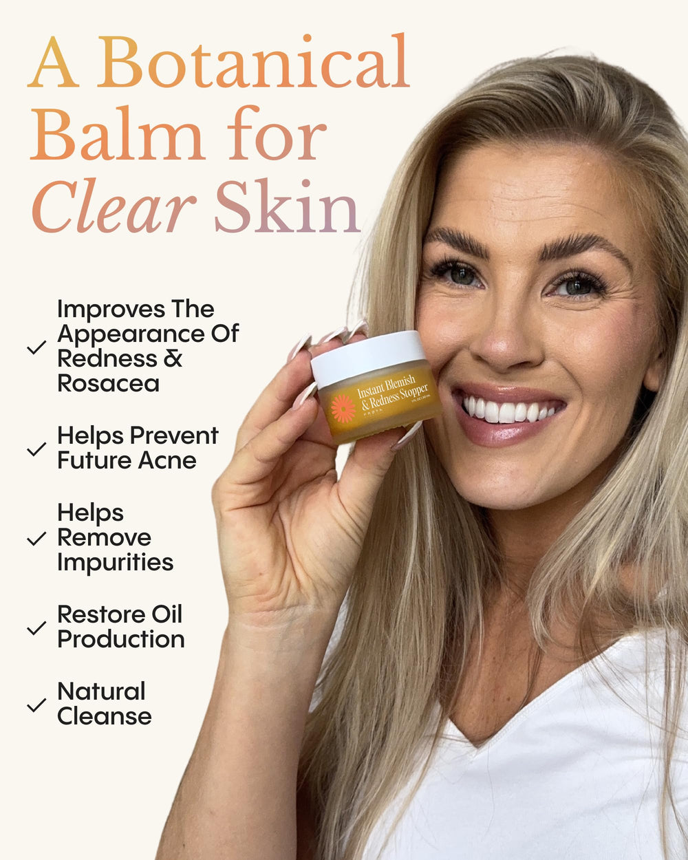 FRØYA balm texture close-up emphasizing smooth consistency for targeted use