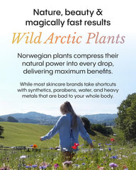 FRØYA products held in hand to show actual size and 60-day supply scale