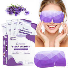 FRSHMORN front packaging showing 16 lavender-scented masks and benefits