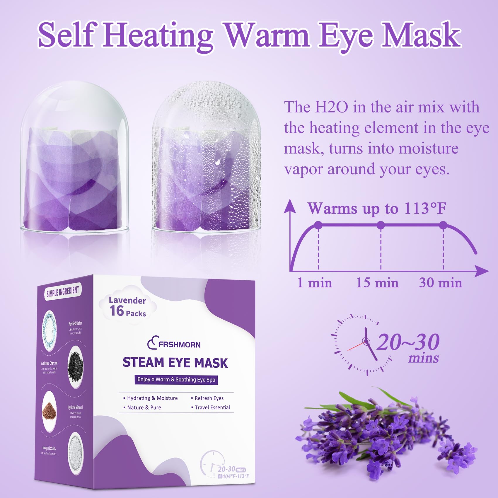 FRSHMORN open pouch with mask activating steam for warm compress