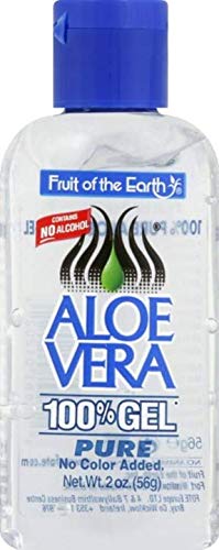 Fruit of the Earth clear gel texture close-up demonstrating smooth moisturizing effect