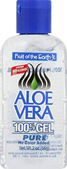 Fruit of the Earth clear gel texture close-up demonstrating smooth moisturizing effect