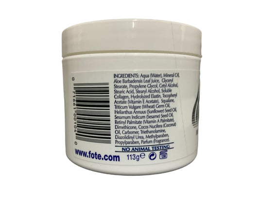 Fruit of the Earth cream texture close-up, silky hydration and fast absorption