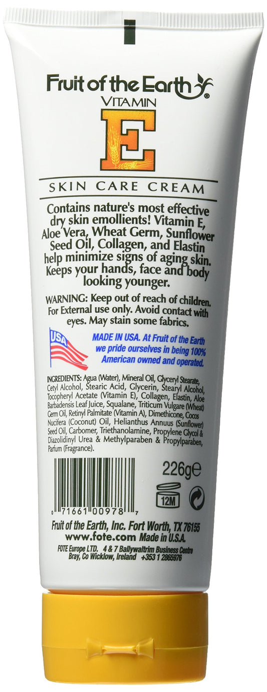 Fruit of the Earth cream close-up texture demonstrating rich emollient consistency and deep moisturization
