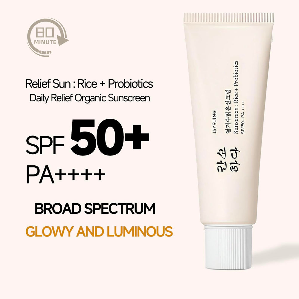 fruitery Relief Sun being spread on hand to show lightweight absorption