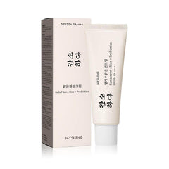 fruitery Relief Sun front tube showing SPF50+ protection and branding