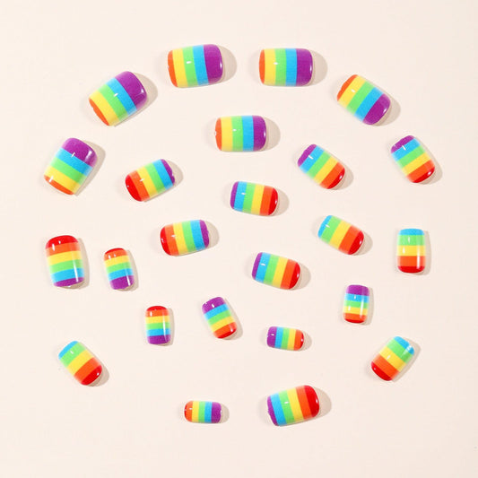 FRUZJAY close-up of rainbow design and patterns for vivid color detail