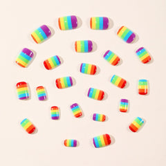 FRUZJAY close-up of rainbow design and patterns for vivid color detail