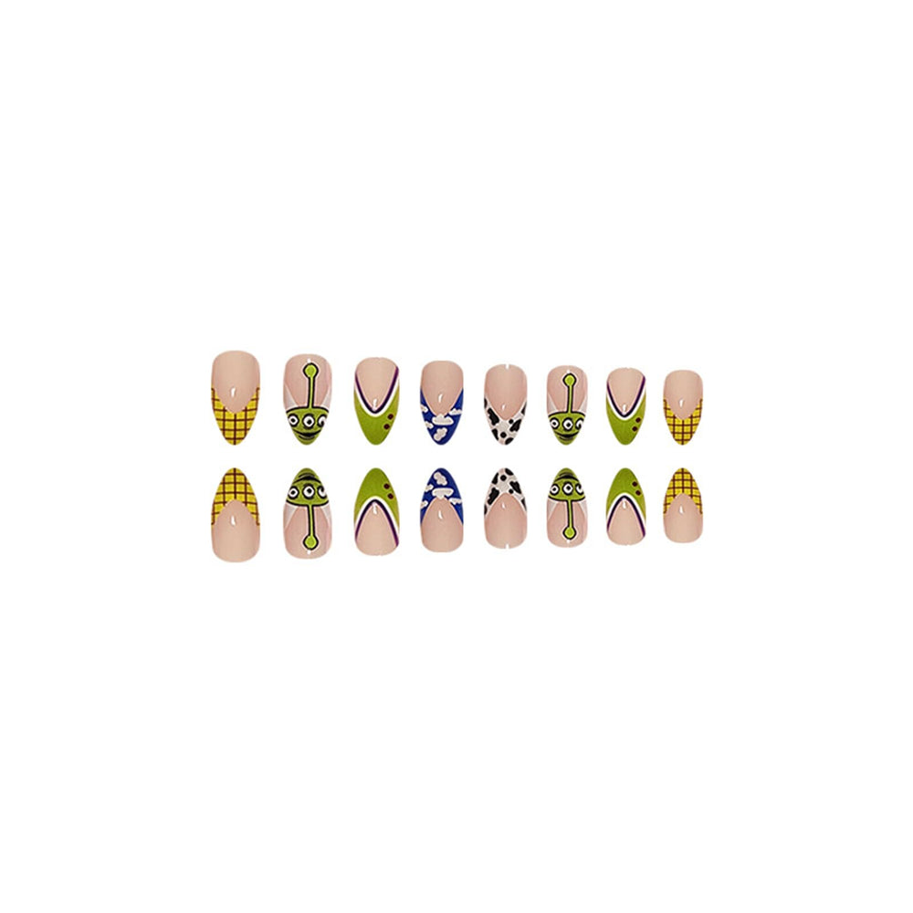 FRUZJAY glossy green French tip texture demonstrating smooth shiny finish benefits