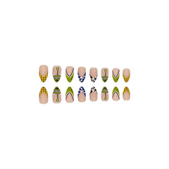 FRUZJAY glossy green French tip texture demonstrating smooth shiny finish benefits