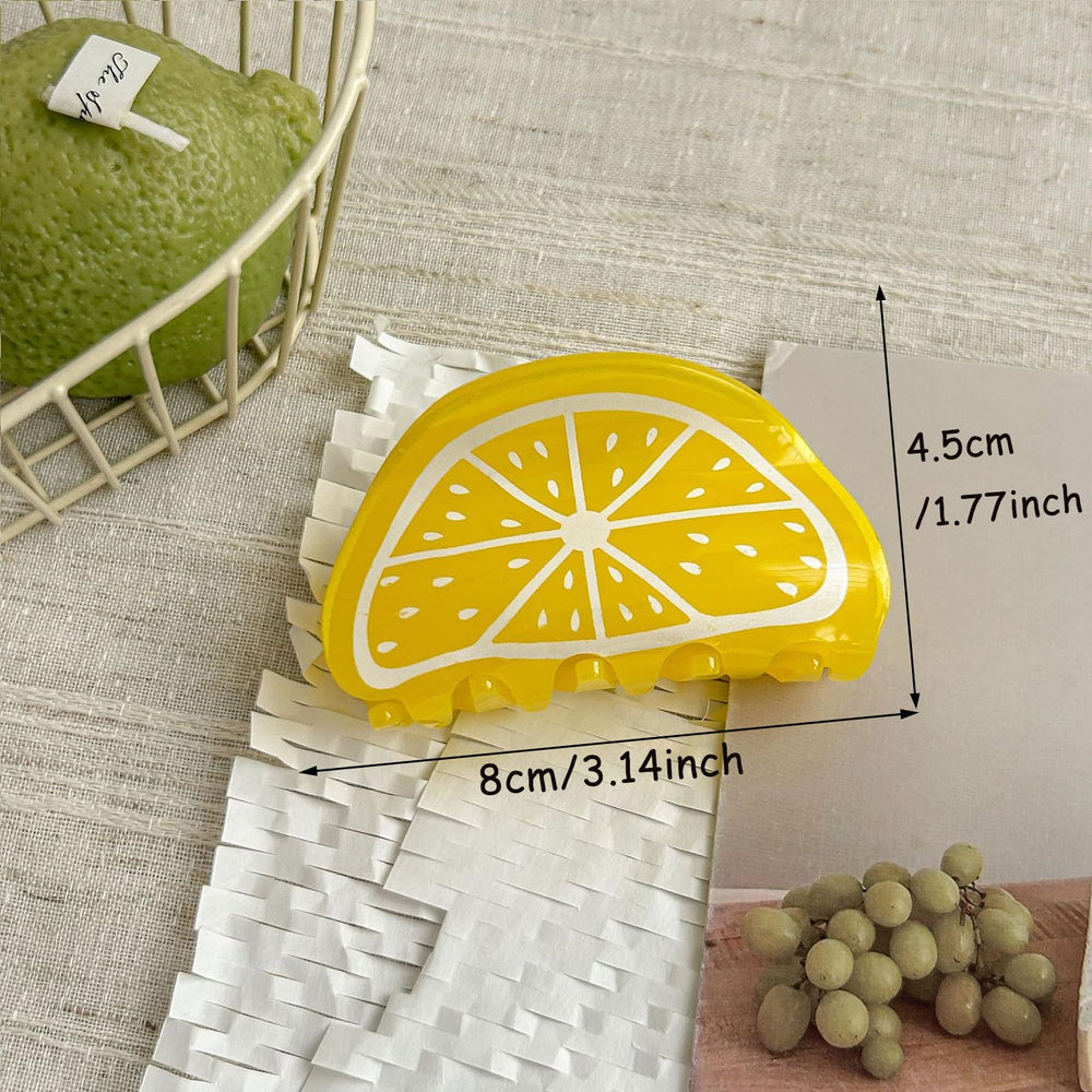 FRUZJAY lemon clip holding a full updo showing strong hold for thick hair benefit