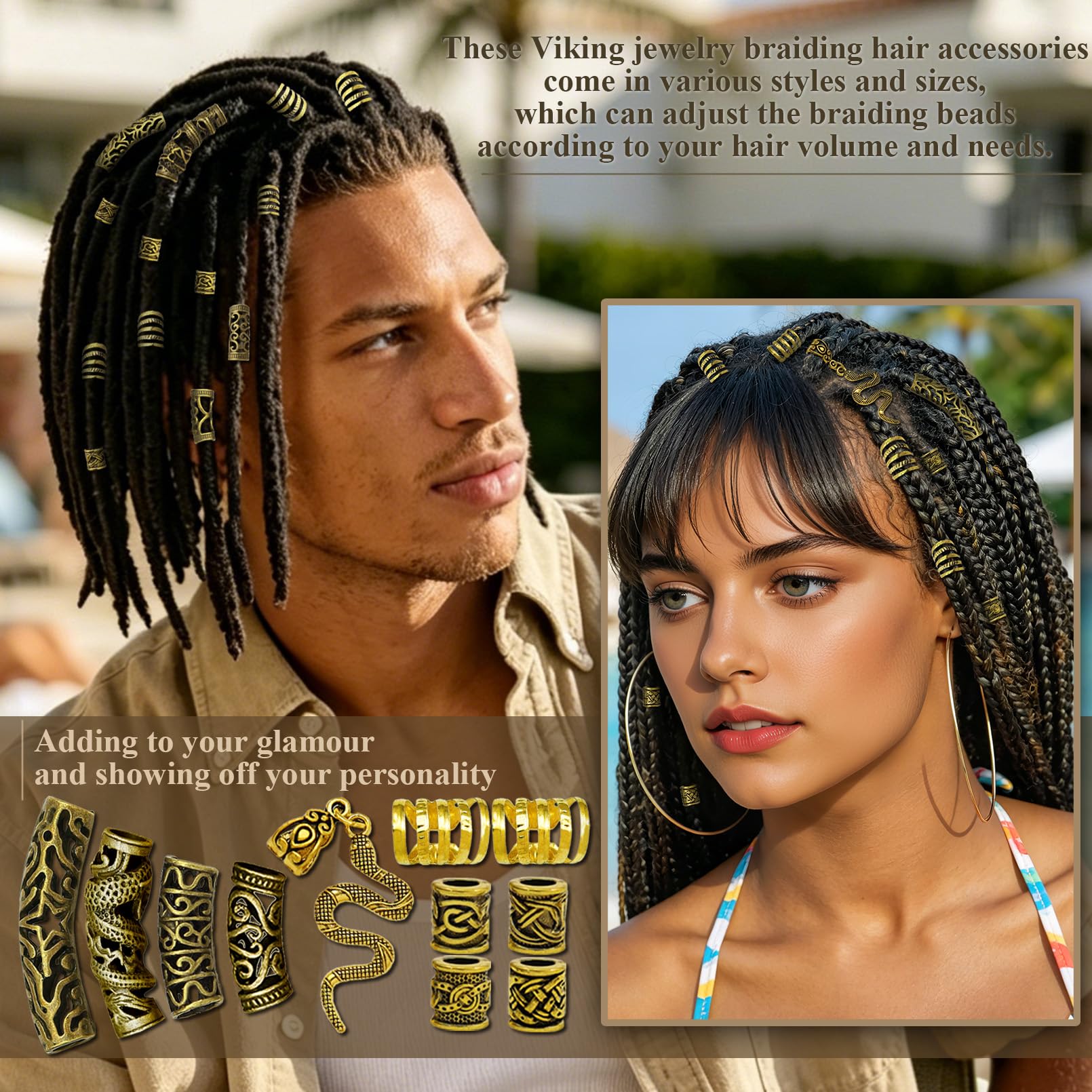 Fscwlmon detailed shot of motif clips including dragon and skull for bold Norse accents