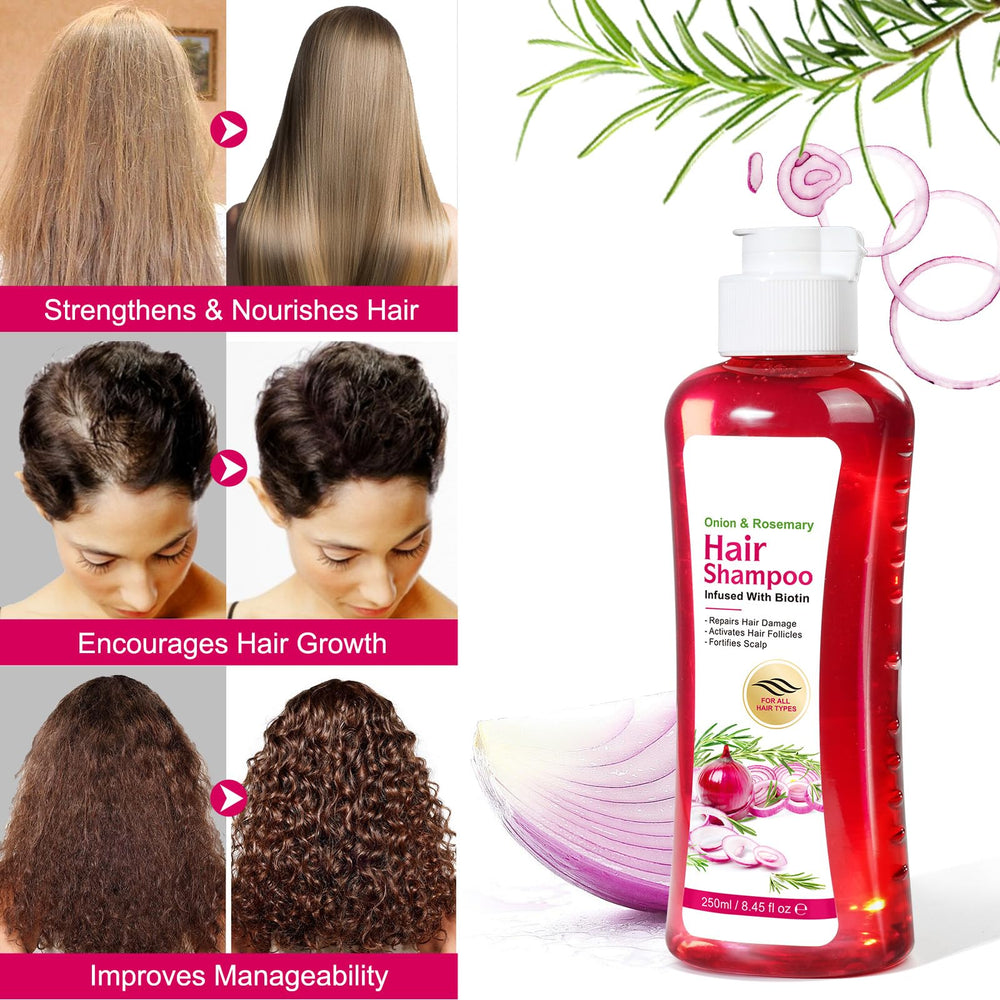FSLHCY hands applying shampoo to wet hair demonstrating easy massage and scalp care