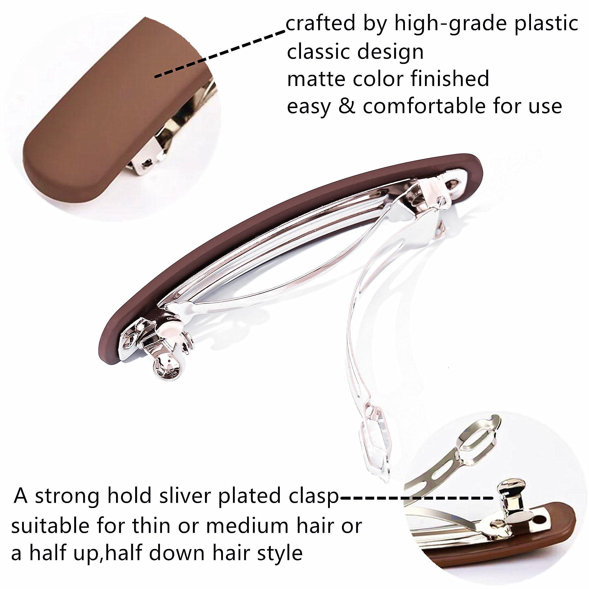 Fsmiling silver-plated clasp detail demonstrating secure hold and smooth action