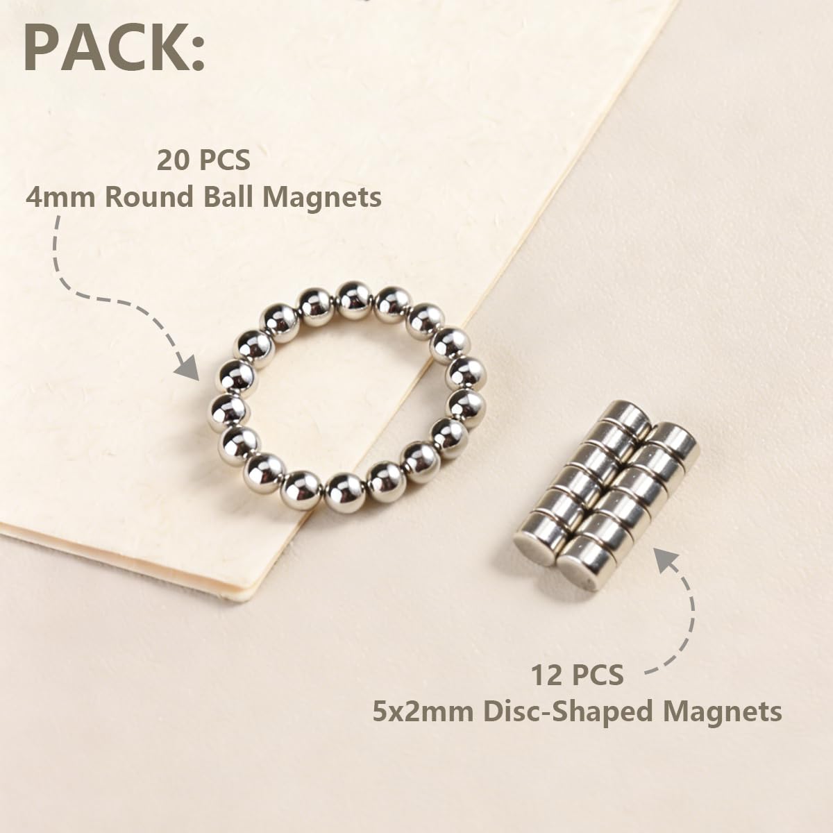 FSpronail close-up of 4mm round beads highlighting precision control