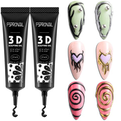 FSpronail front packaging showing two black 3D gel liners, clear product identity and value