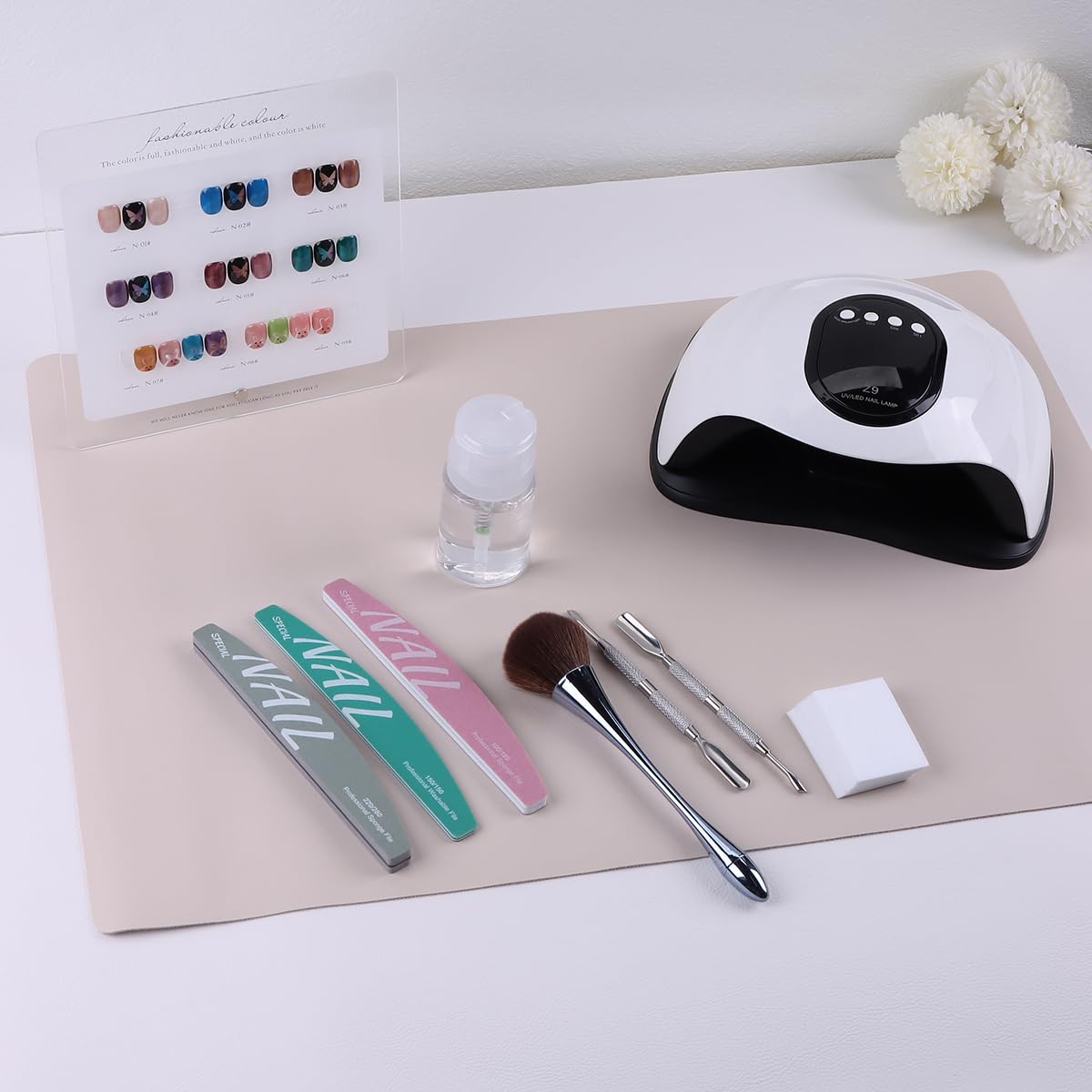 FSpronail lifestyle salon setting showing professional look and organized station benefit