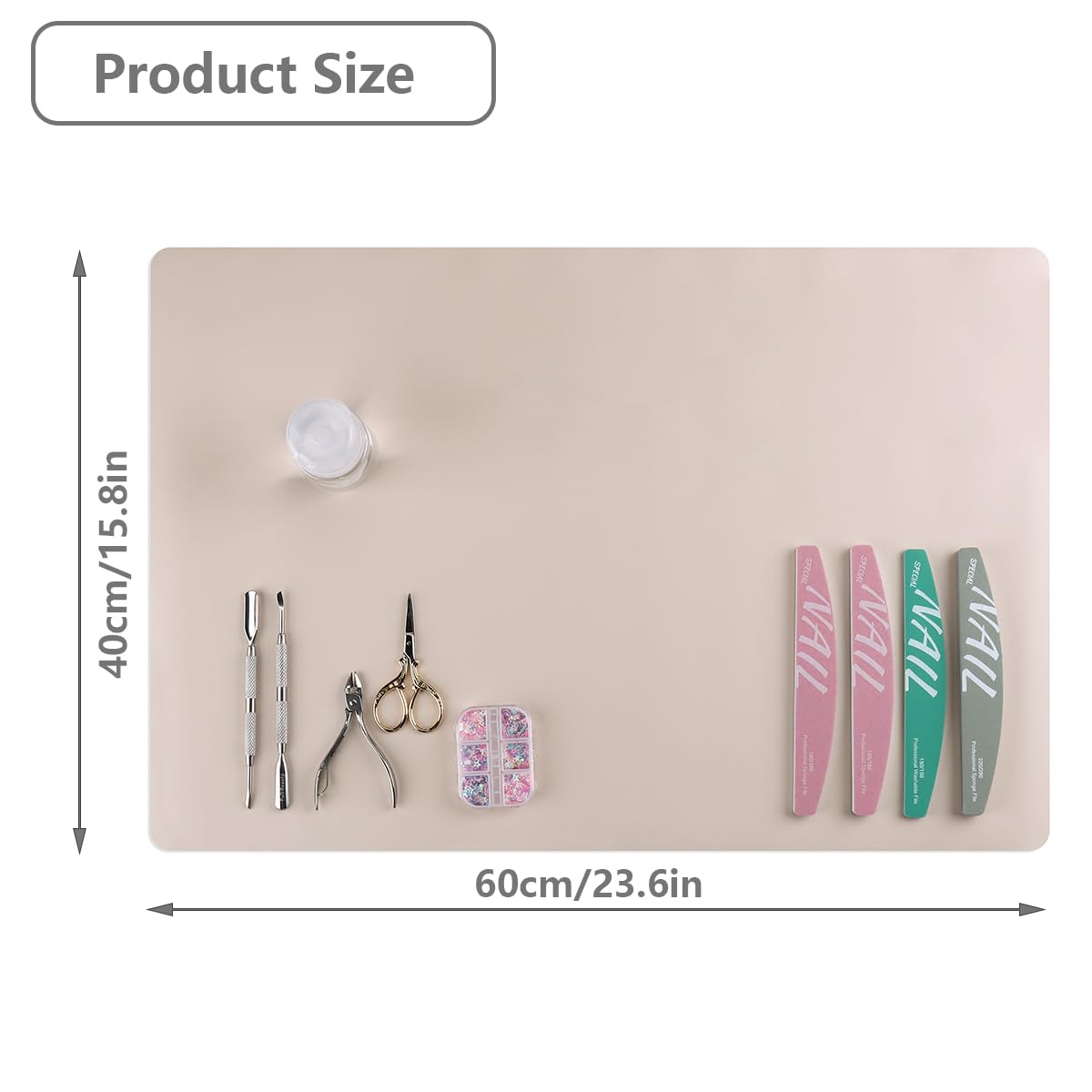 FSpronail size comparison with tools laid out showing ample space benefit