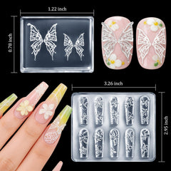 Fudmohu demo on nail tip demonstrating finished 3D floral accent