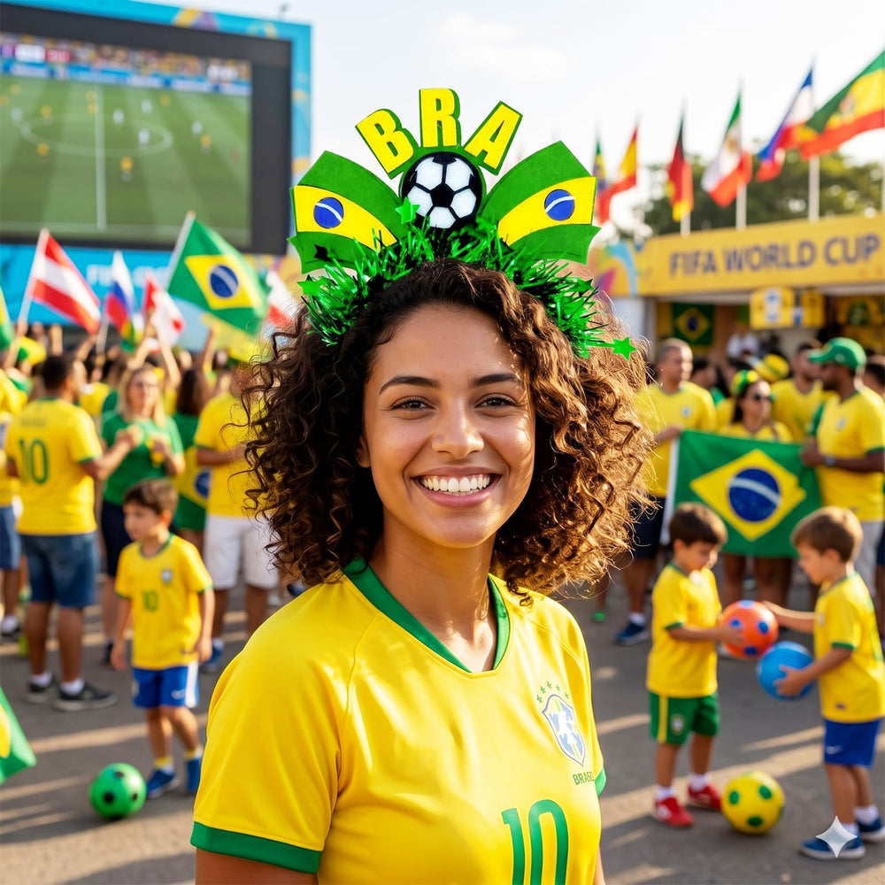 Fuesteoyd Brazil headband next to ruler for size comparison, helpful for fit and visibility