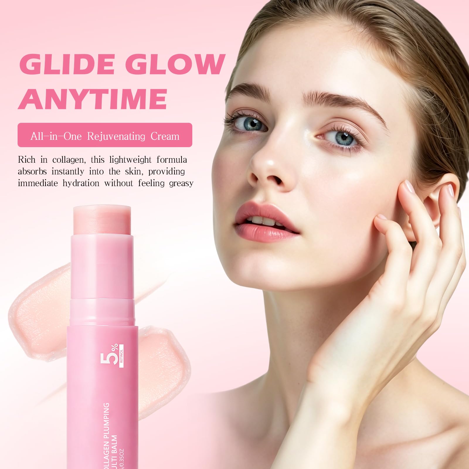 fugit applying balm to neck for smoothing and glow