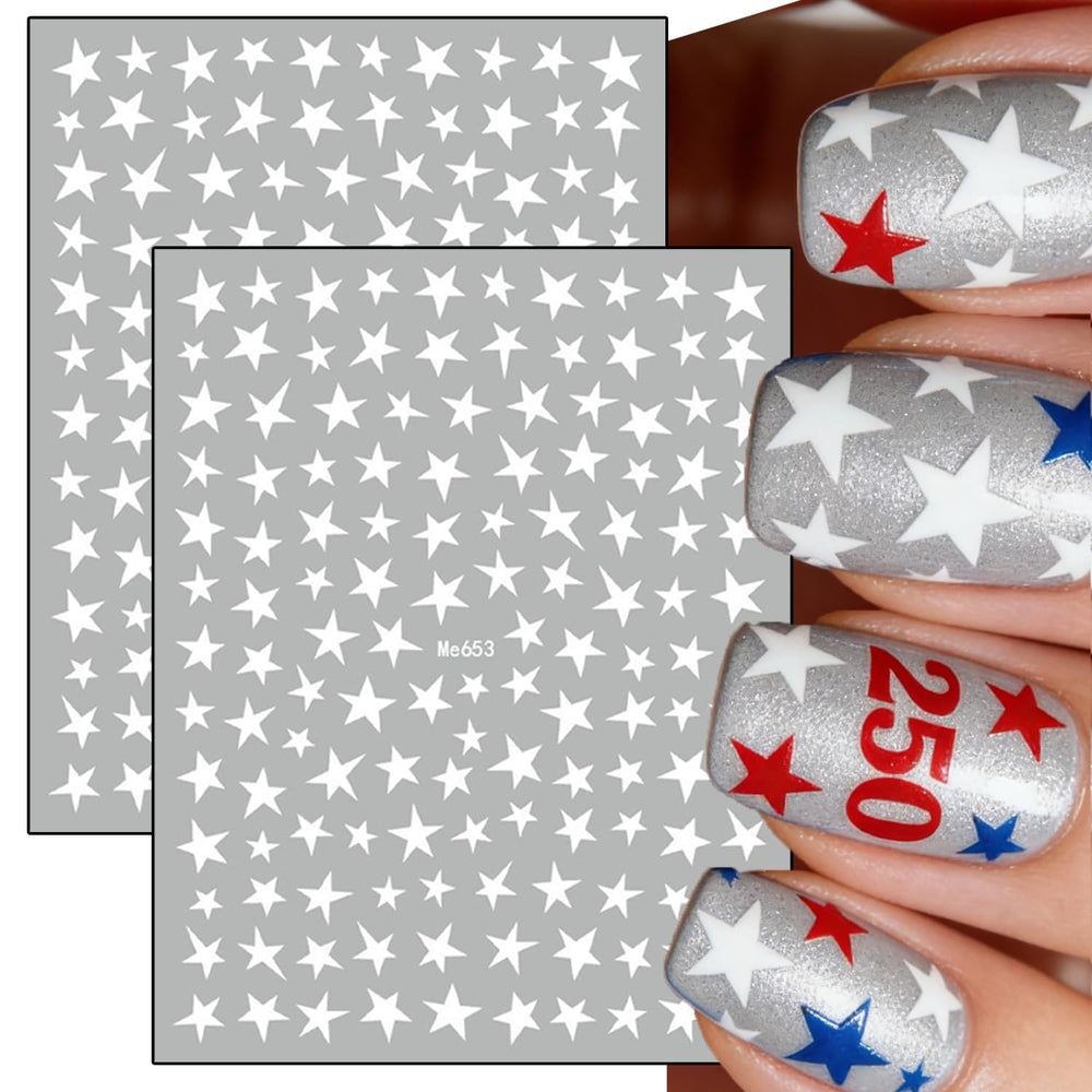 FUKIDOG stickers being applied to a nail with tweezers for quick results