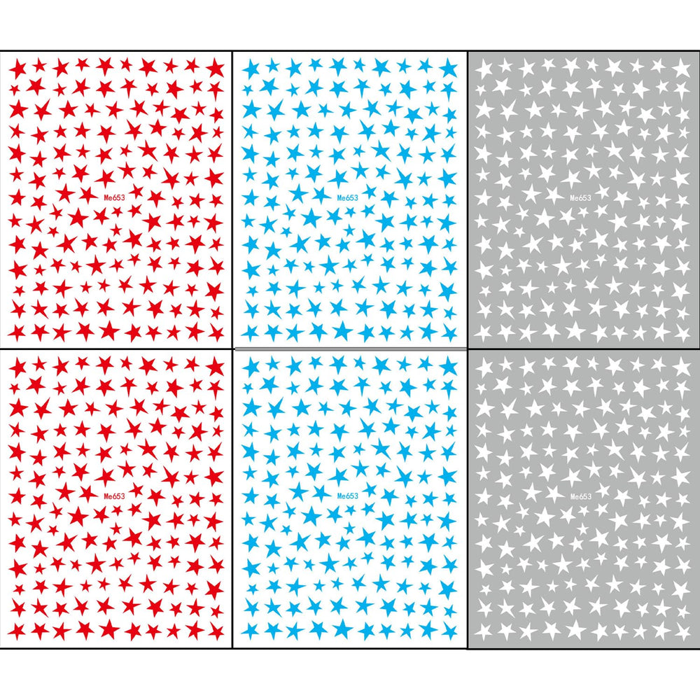 FUKIDOG close-up of sticker sheet texture showing precise star cutouts