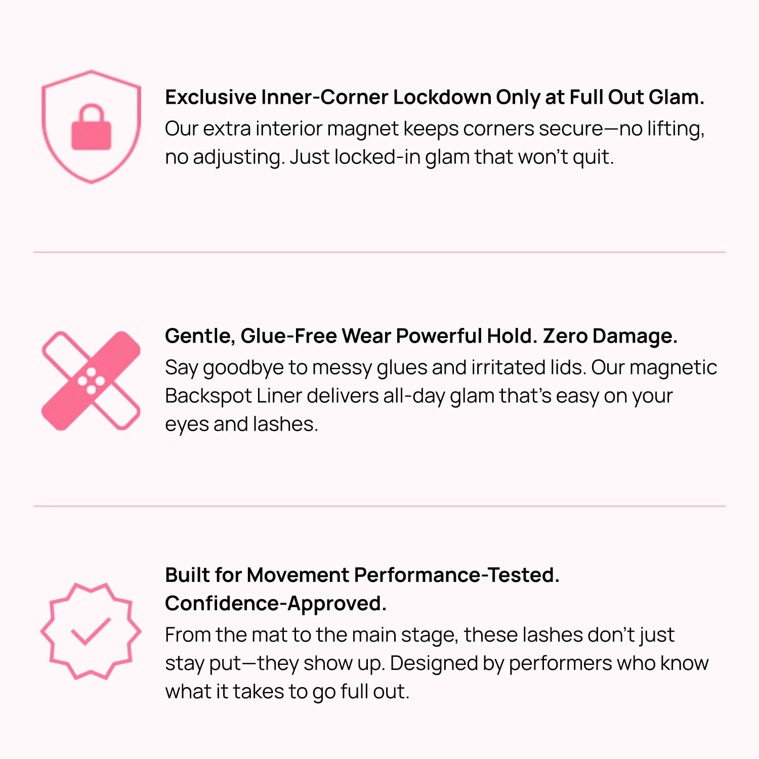 Full Out Glam eyeliner in performance setting for long-lasting stage wear