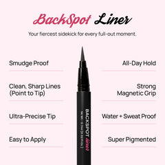 Full Out Glam precise tip close-up for controlled, sharp eyeliner application
