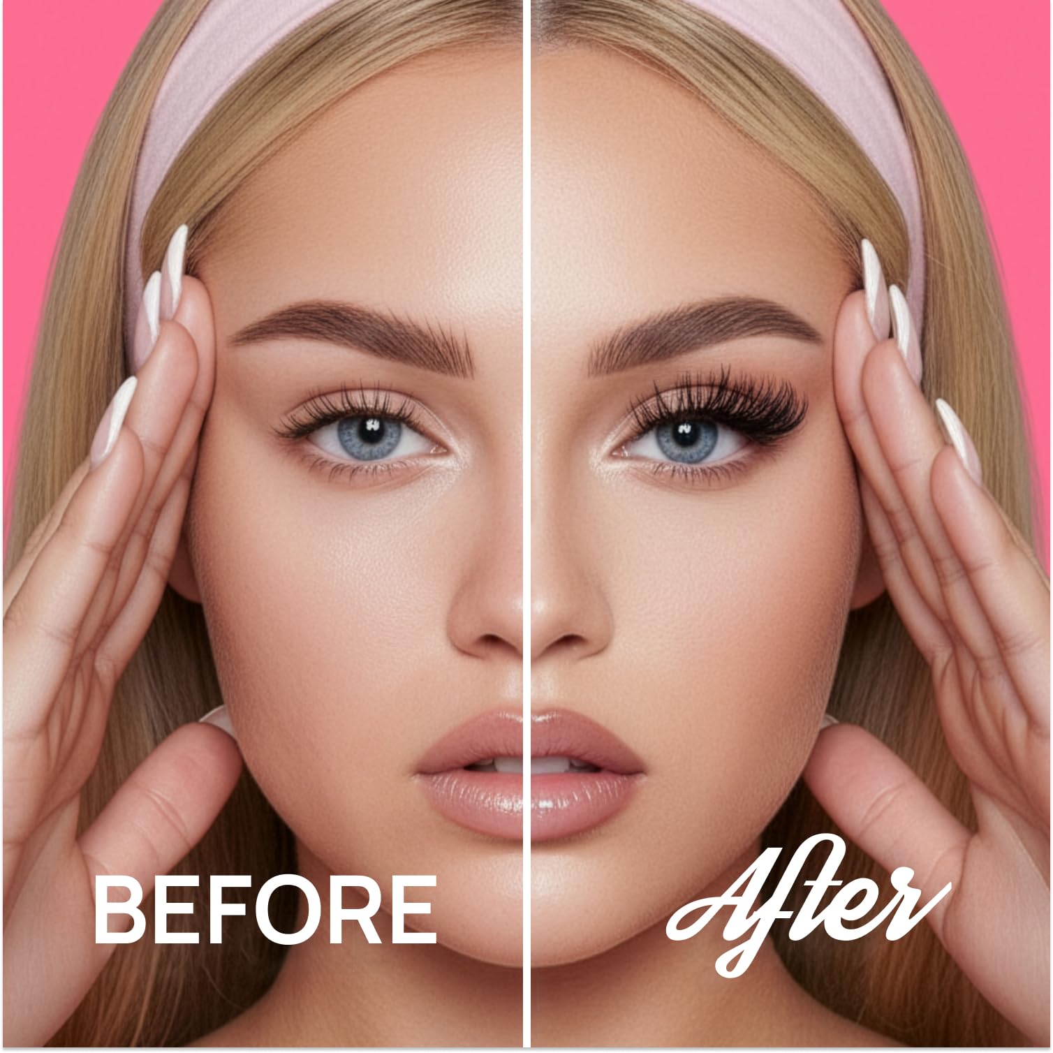 Full Out Glam liner held in hand to show size and travel-friendly scale