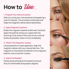 Full Out Glam liner pictured with magnetic lashes in packaging, fast setup