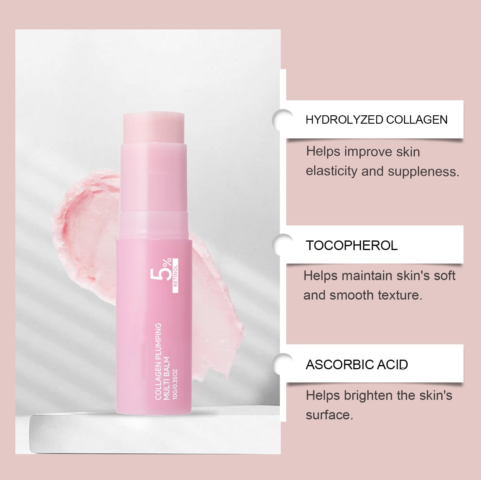 FullMeet balm applied to under-eye area to firm and refresh delicate skin