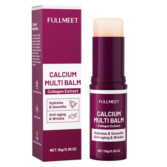 FullMeet front packaging shot showing the compact 9g balm and clear labeling for travel convenience