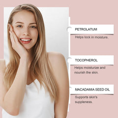 Using FullMeet balm along the neck and jawline to target firmness and soothe dry skin