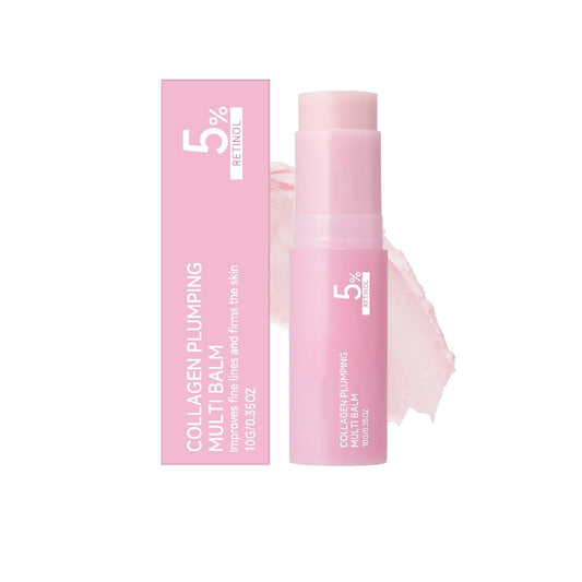 FullMeet pink collagen balm stick front packaging showing product name and shade benefit