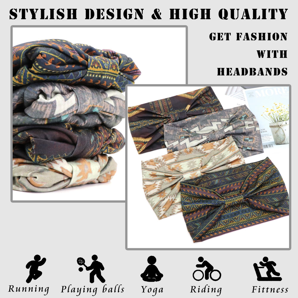 FULZTEY headband worn by model during yoga showing non-slip hold and comfort