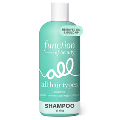 Function of Beauty front bottle view showing clean label and 11 oz size benefit