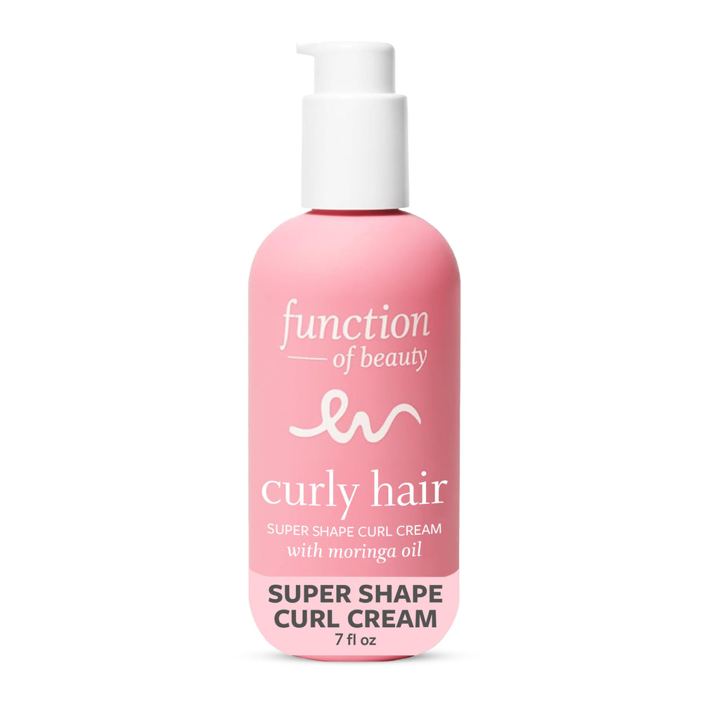Function of Beauty curl cream front bottle showing branding and size benefits