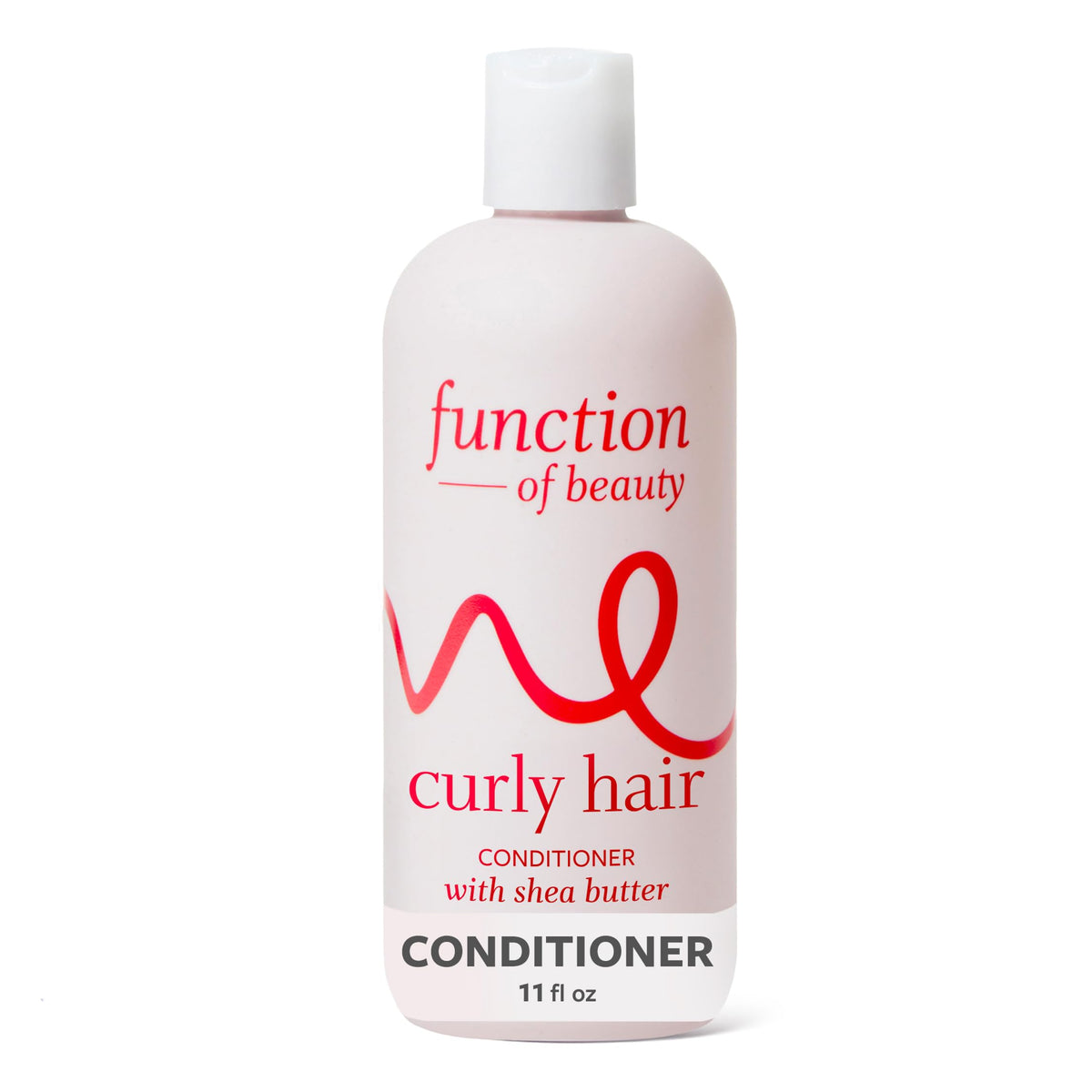 Function of Beauty front bottle showing label and 11 oz size for curl care benefits