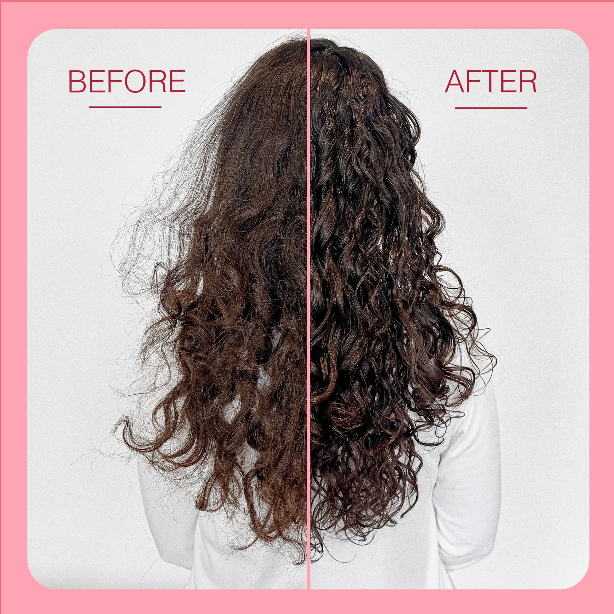 Function of Beauty conditioner applied in hand showing detangling ease and hydration