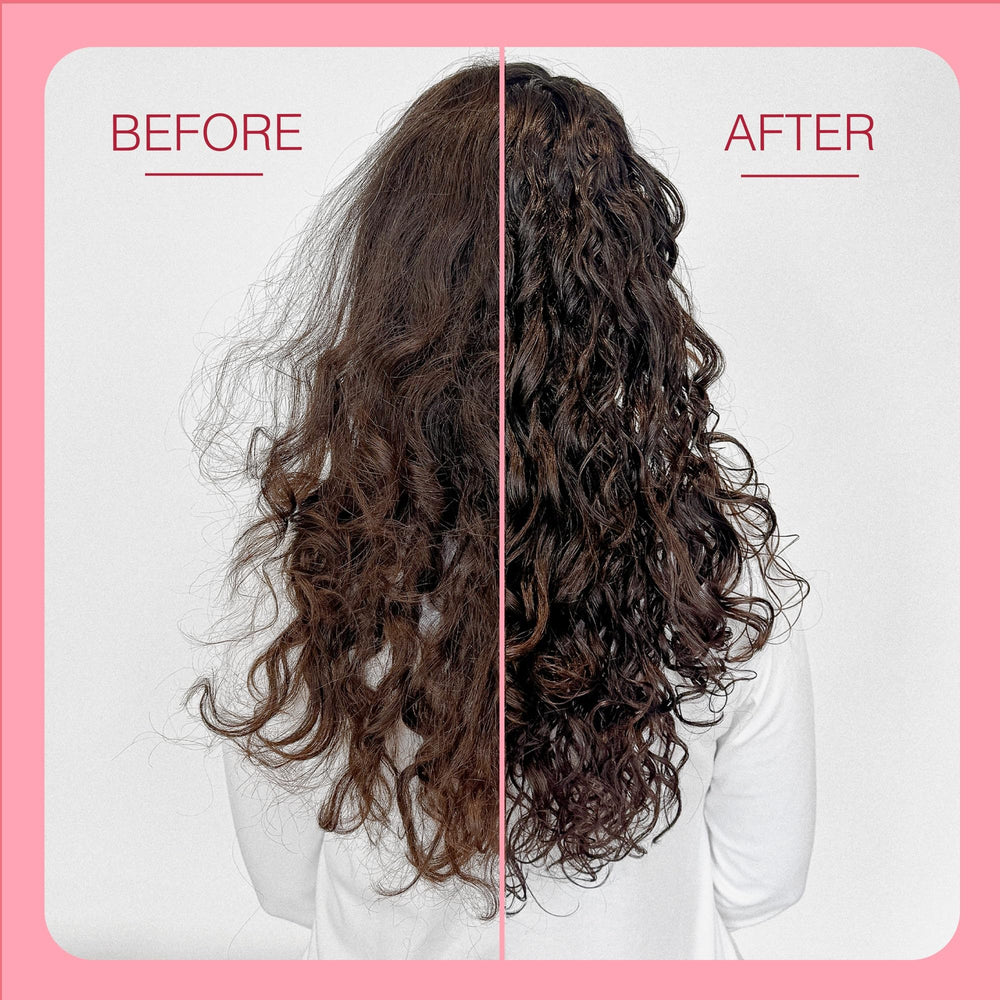 Function of Beauty conditioner applied in hand showing detangling ease and hydration